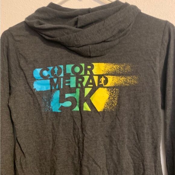 COLOR ME Rad Small Grey Zip Up‎ Hoodie - Picture 5 of 5